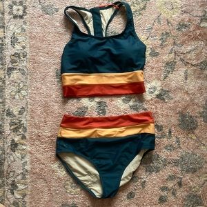 nani colorblock bikini, size small